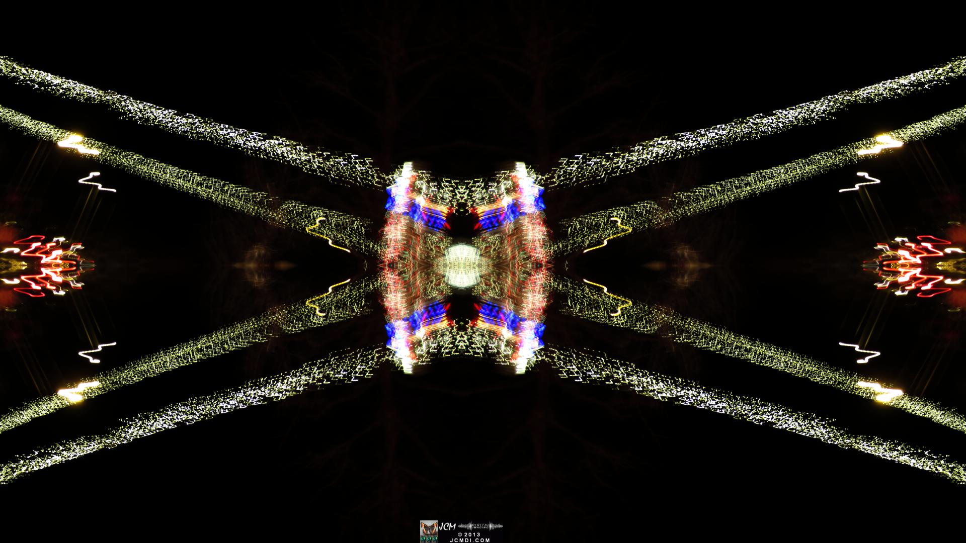 Wakefield Holiday Lightshow 2013 Quadroscopic long exposure artwork